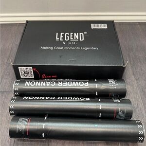 NWT Legend & Co. Blue & Pink Powder Cannon for Gender Reveal- 2 Pink, 1 Blue